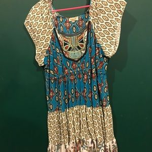 boho vintage XL dress